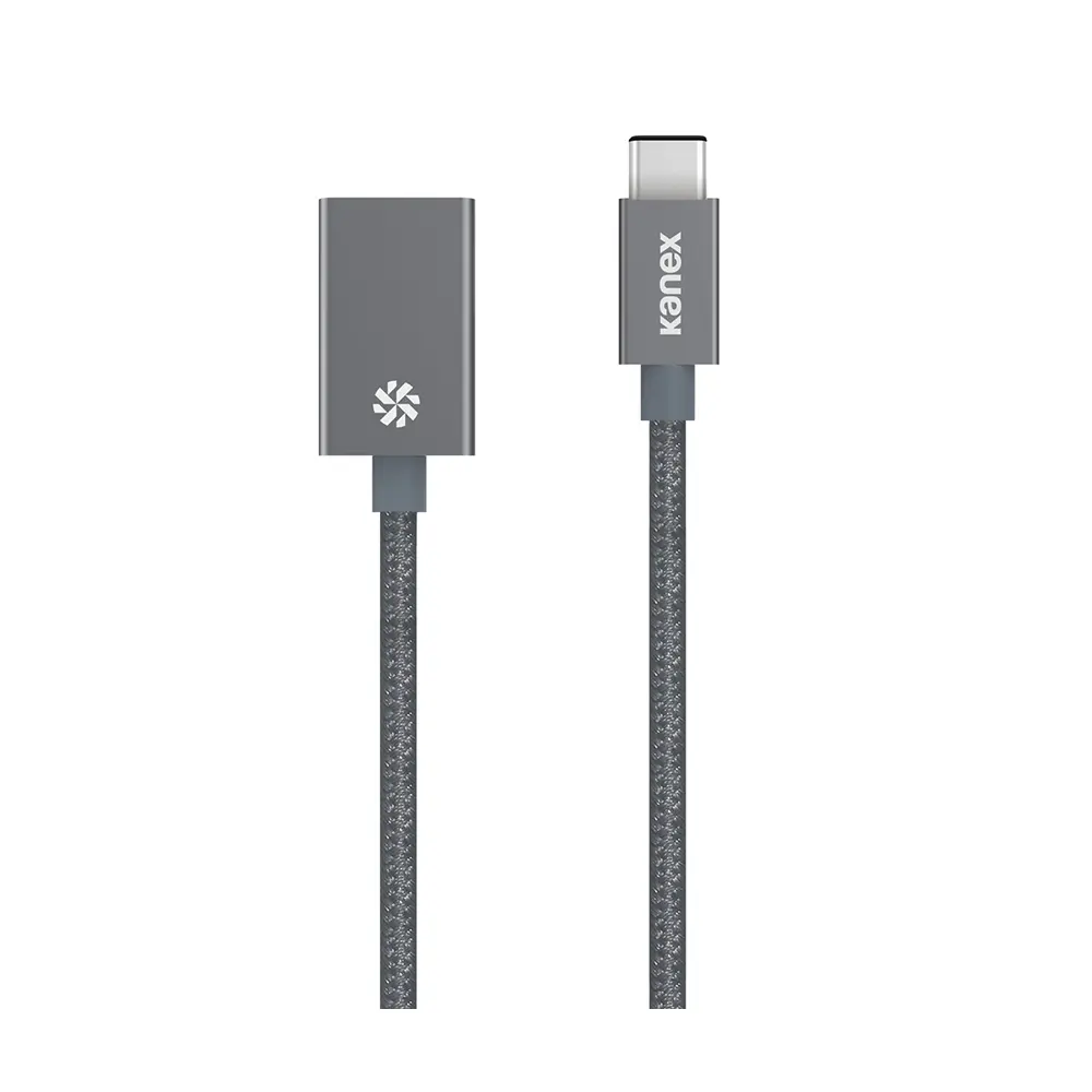Kanex USB-C to USB 3.0 Adapter with Dura Braid Fiber - 8.25 Inches, 21cm