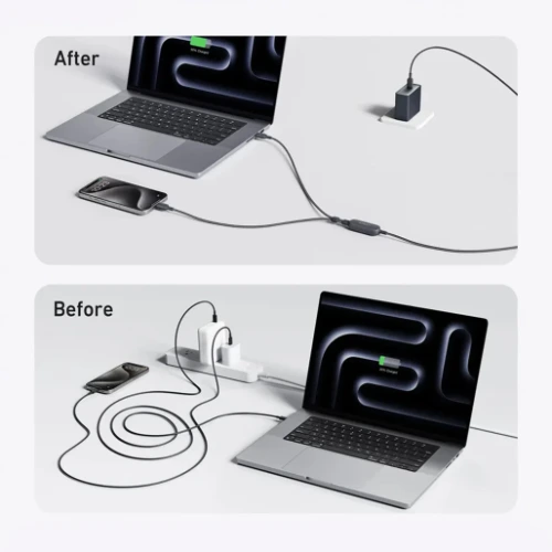 Anker 2-in-1 USB-C Cable 4ft 140W Braided