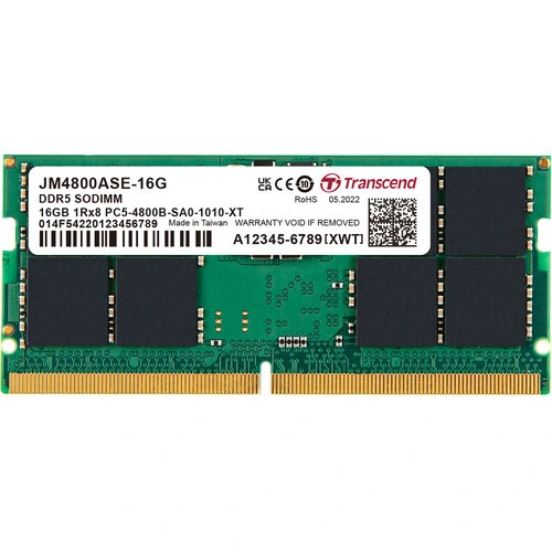 TRANSCEND 16GB DDR5 4800 FOR NOTEBOOK