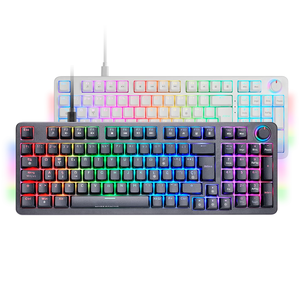 Mars Mechanical Hot-Swap Full-Size Rgb Multimedia Gaming Keyboard