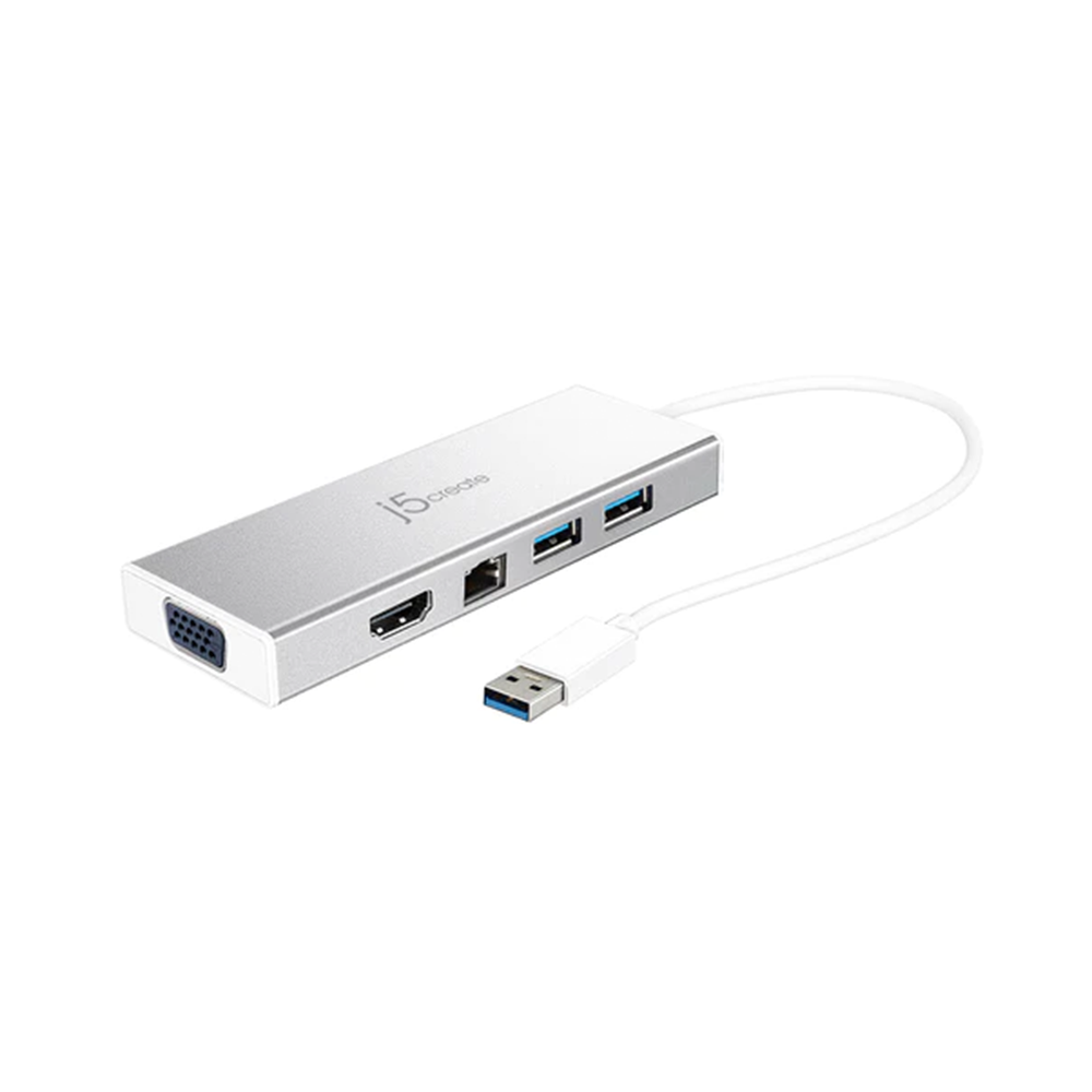 J5Create USB 3.0 Mini Dock with HDMI, VGA, Ethernet, USB Hub