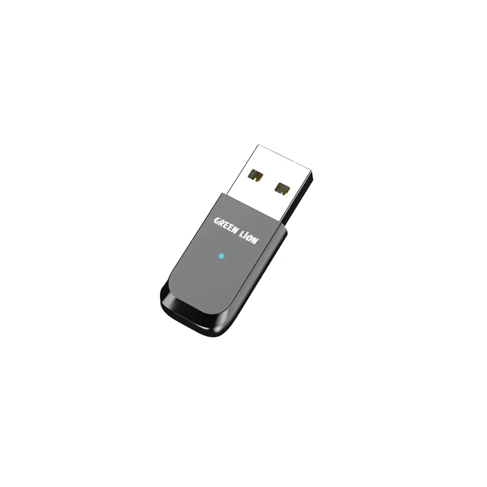 Green Lion Zinc Alloy Shell Bluetooth Adapter – Black