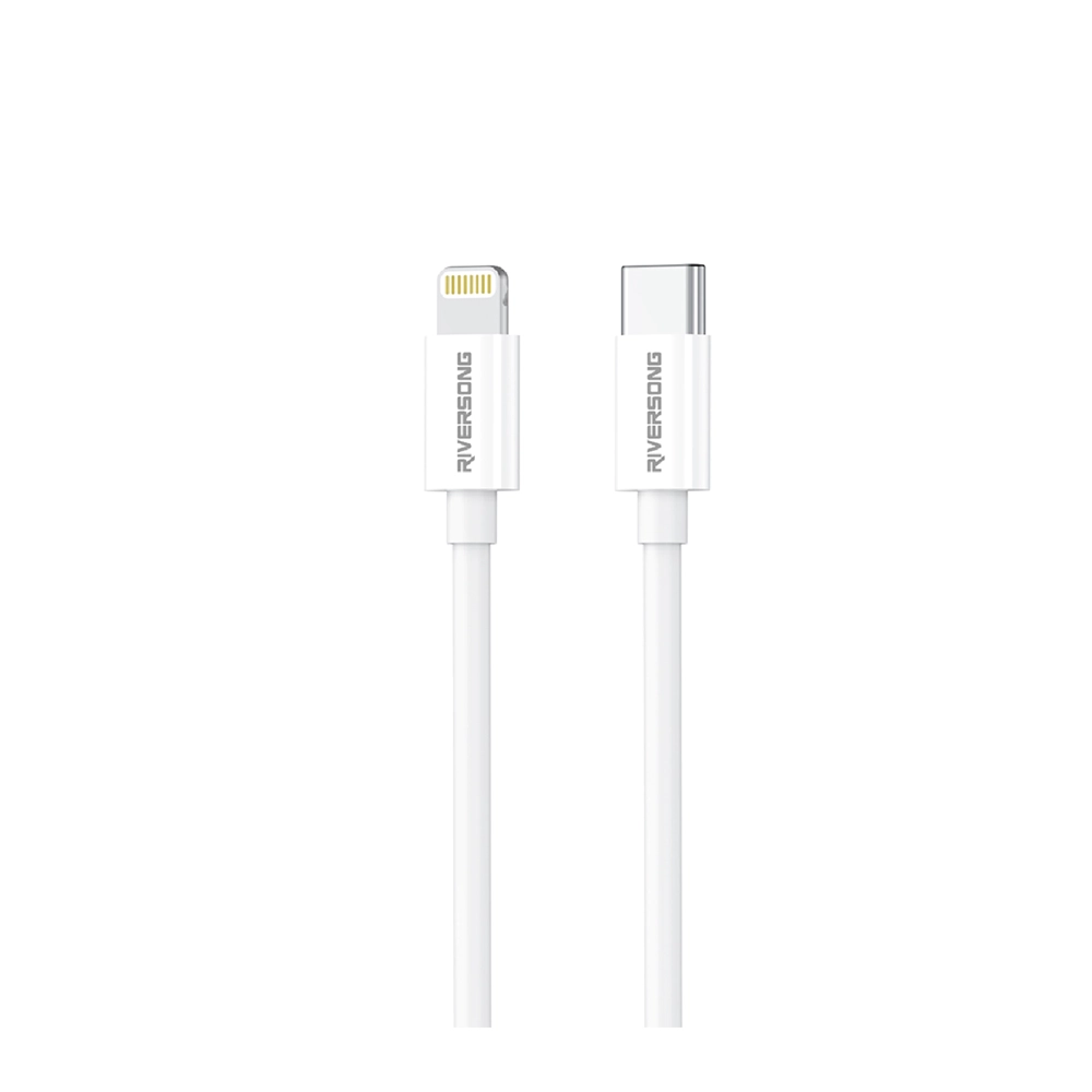 Riversong Lotus 08 CL76 Soft TPE Cable - Lightning to USB-C, 1M, Grey