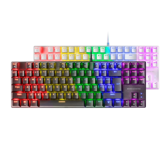 Mars Mechanical Tkl Rgb Gaming Keyboard Compact Dustproof