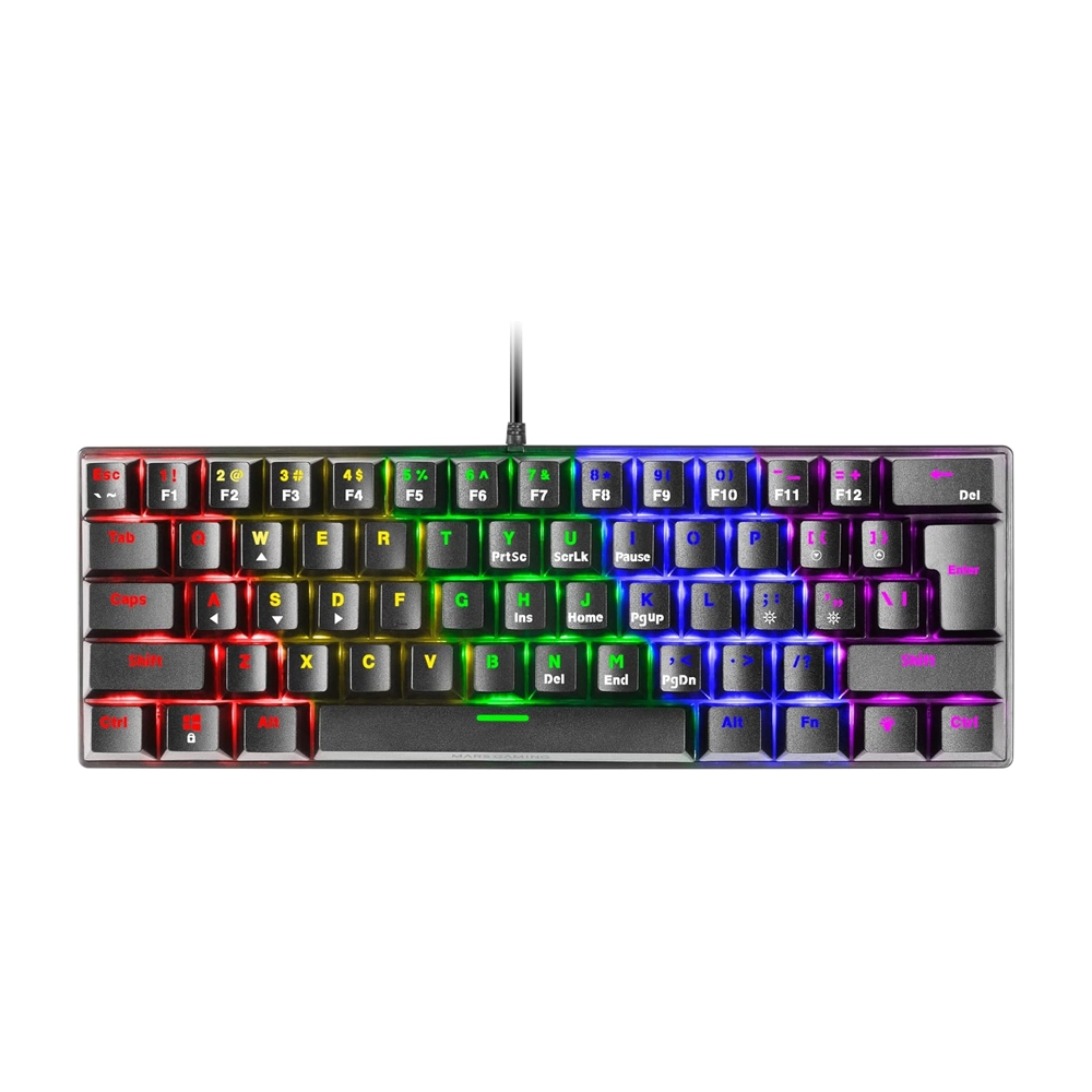 Mars Gaming MK60 Mechanical 60% Keyboard – Black