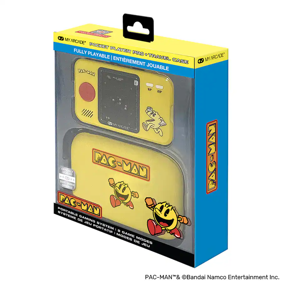 My Arcade Pocket Player Pro Pac-Man Portable Gaming Systems With Travel Case