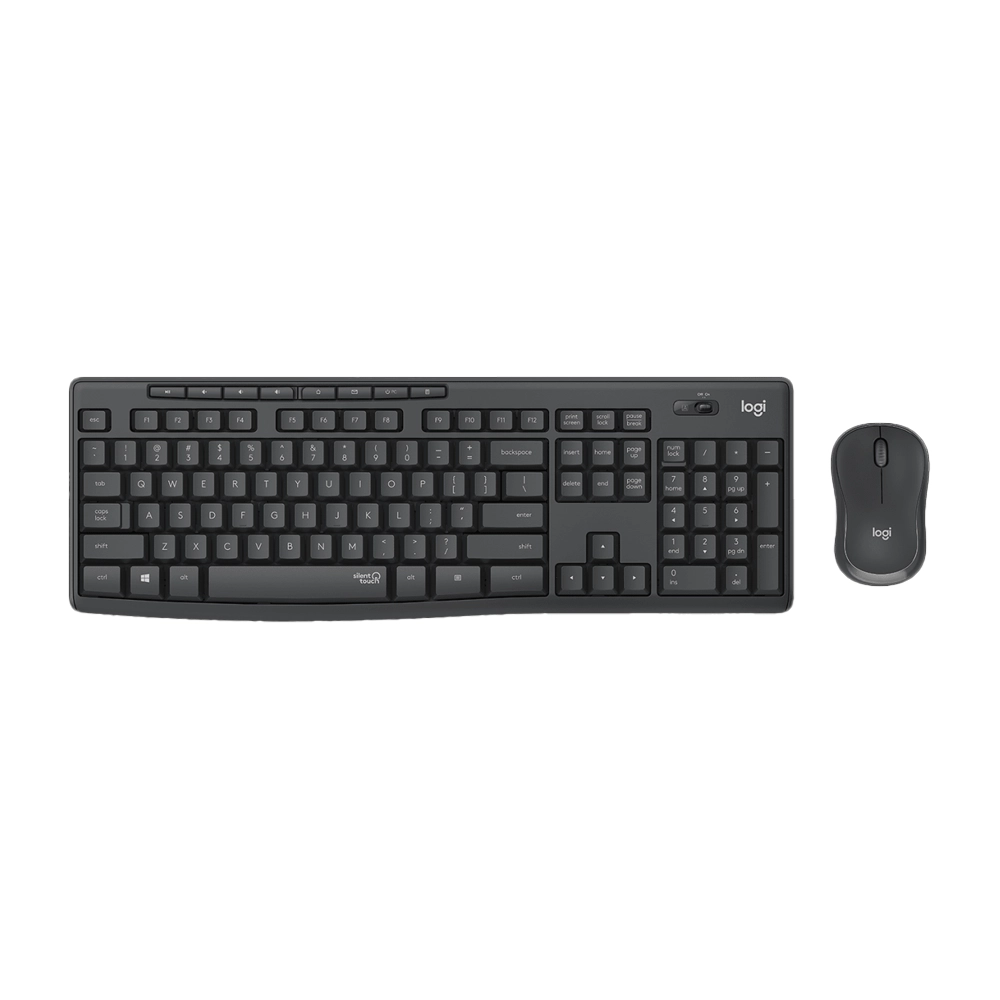 Logitech MK295 Silent Wireless Combo - Eng/Ara, Graphite