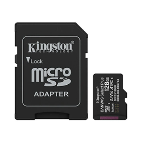 Kingston 128GB MicroSD Card 100MB/s – Canvas Select Plus