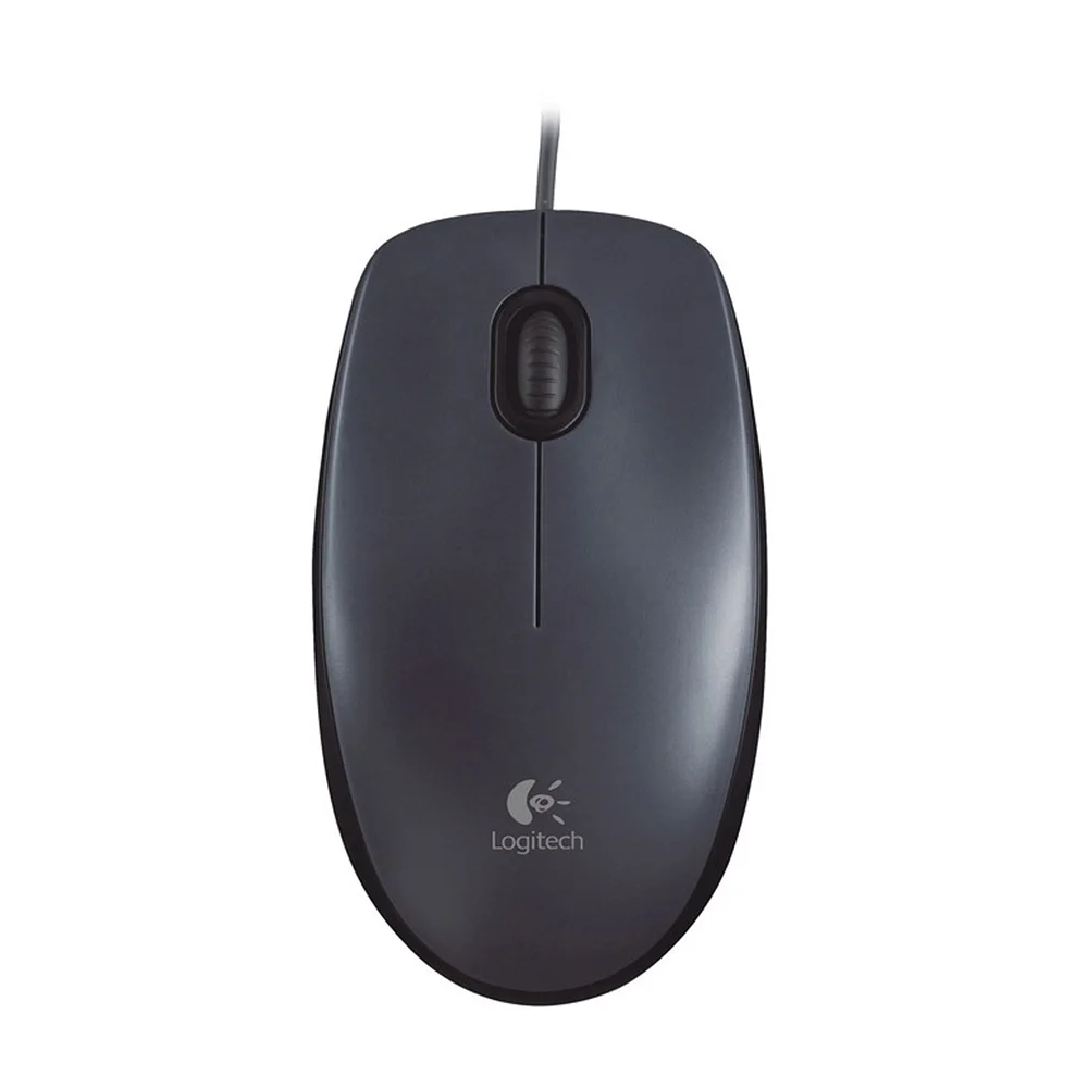 Logitech M90 Wired USB Mouse - Black