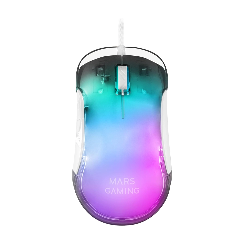 Mars Gaming MMGlow White Mouse – 12800 DPI