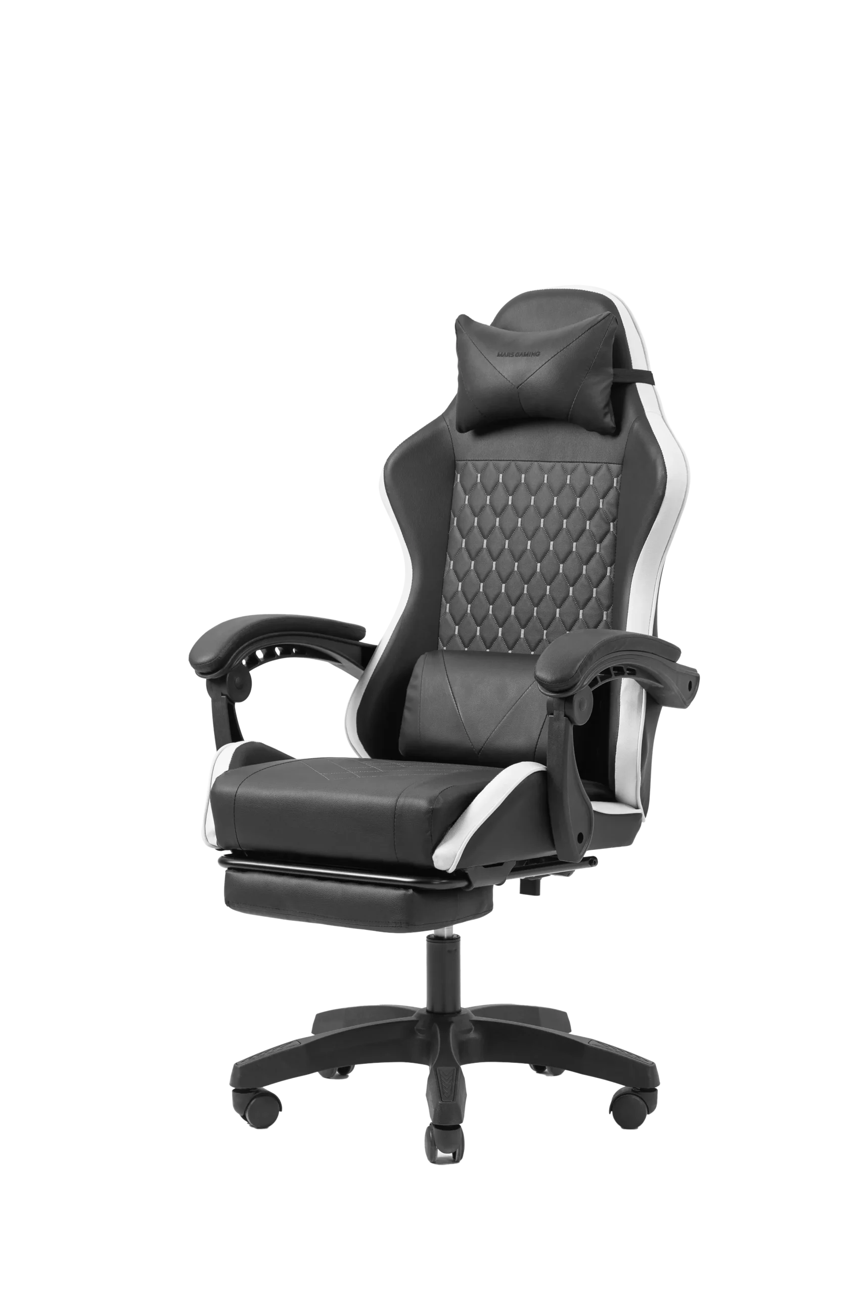 Mars Gaming Chair Black Line White