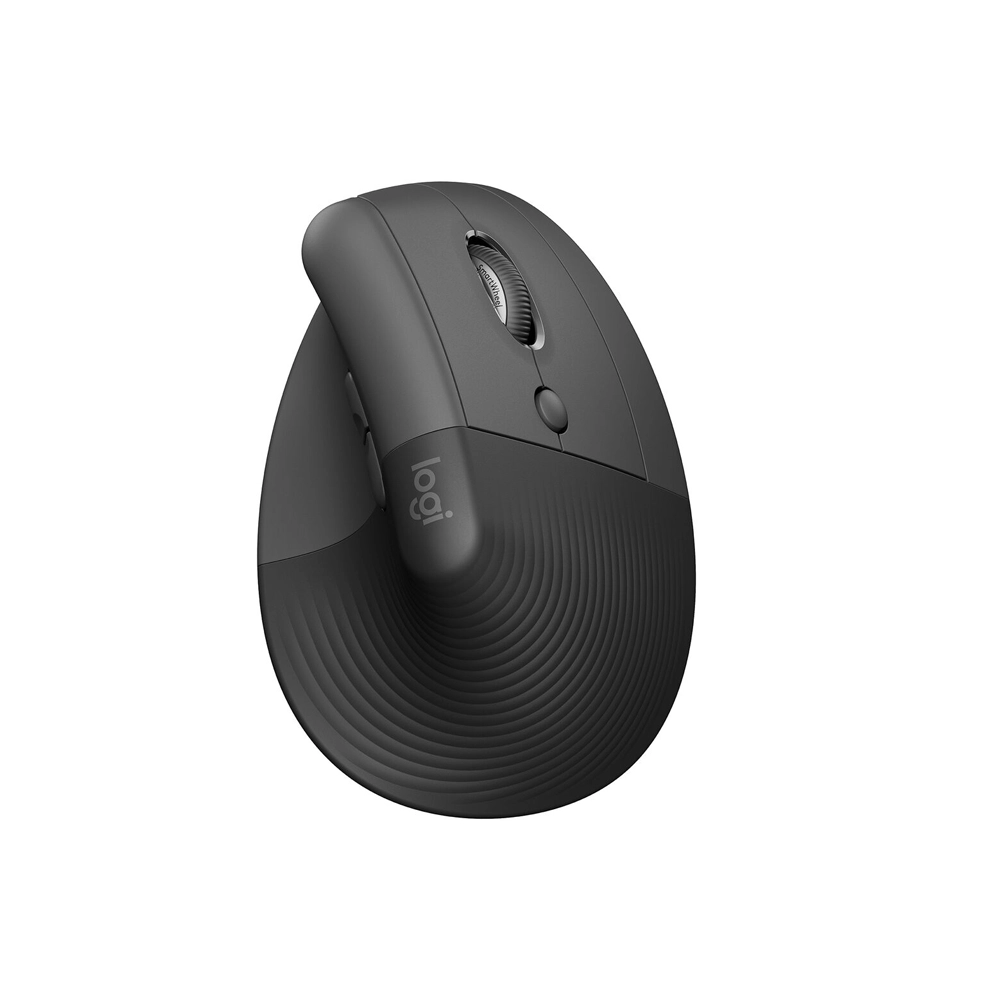 Logitech Lift Vertical Ergonomic Mouse - Graphite Black