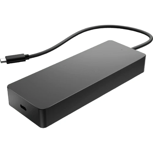 HP Travel USB‑C Multiport Hub 7‑in‑1 | USB‑A, HDMI, VGA, Ethernet, USB‑C PD Charging Adapter