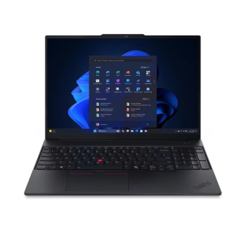 Lenovo ThinkPad E16 Gen 3 16.0" WUXGA Laptop (Intel Core Ultra 7 256V, 16GB DDR5, 512GB SSD, Intel Arc 140V, No OS, Arabic Keyboard) w/ Topload Case - Black
