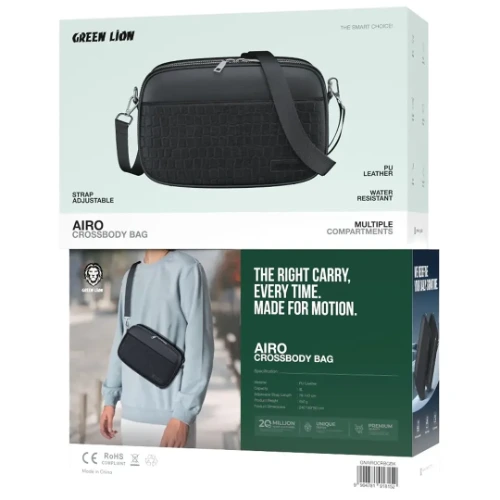 Green Lion Airo Crossbody Bag – Lightweight Stylish Daily Carry Bag