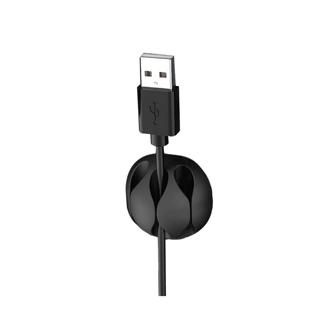Green Lion 10 in 1 Cable Organizer - Black