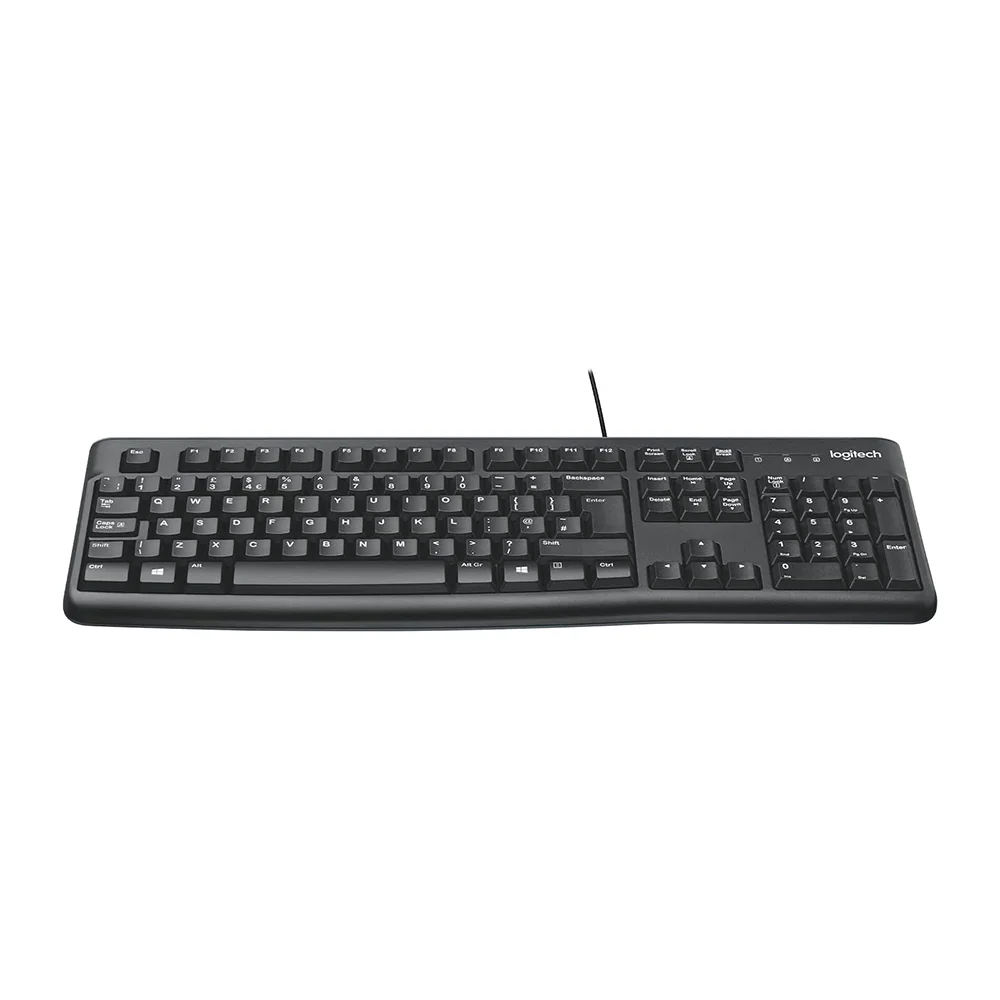 Logitech K120 Wired Keyboard - EN/AR Black