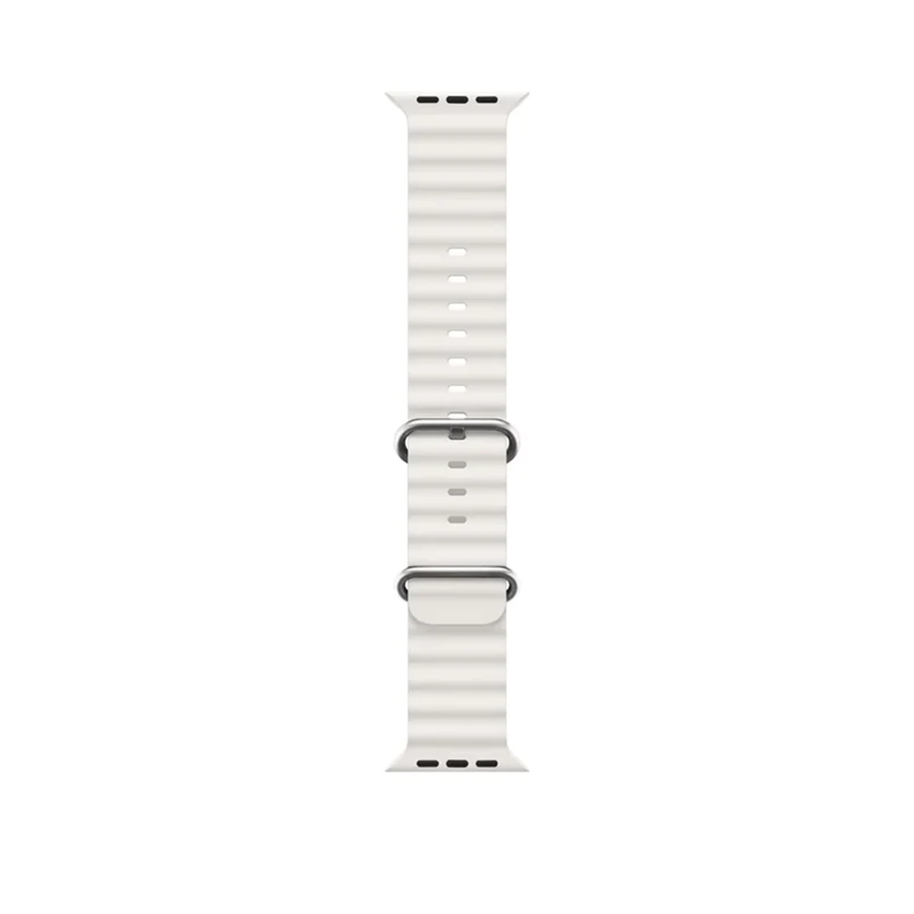 Green Lion Felex Silicone Band for Apple Watch 49mm - White