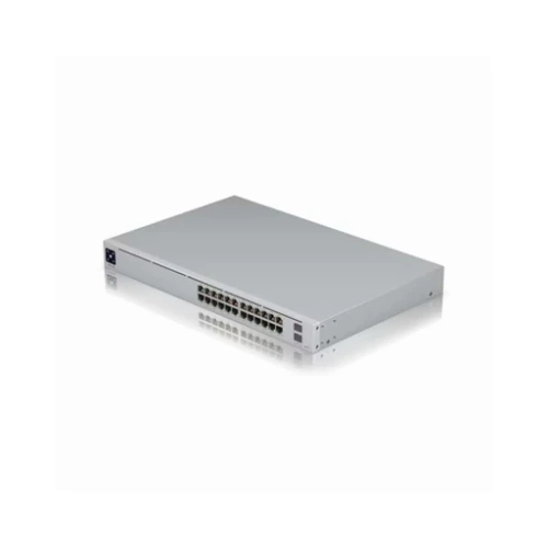 Ubiquiti 24 Port Pro, Layer 3 Etherlighting switch with (2) 10 GbE PoE++, (22) 2.5 GbE PoE++, and (4) 10G SFP+ ports.