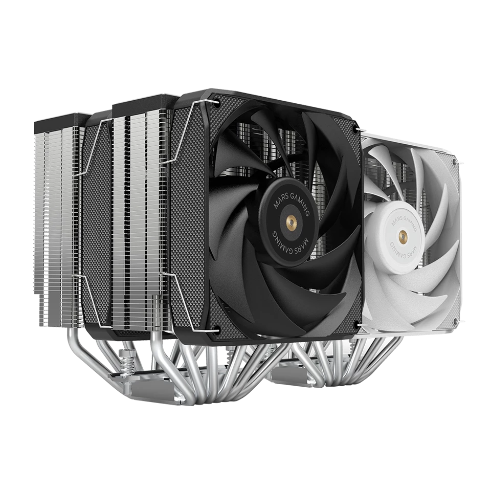 Mars Dual Tower Heatsink Gaming Cpu Cooler 120Mm Ultra-Quiet