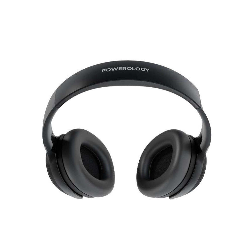 Powerology Noise Cancellation Headphones - Black