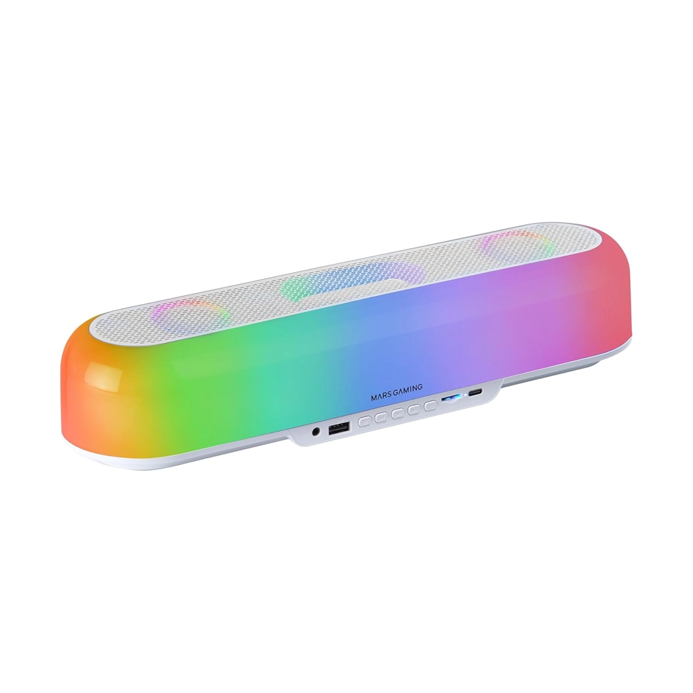 Mars Gaming MSB-ORB 360º RGB Wireless 20W Speaker & Soundbar – White