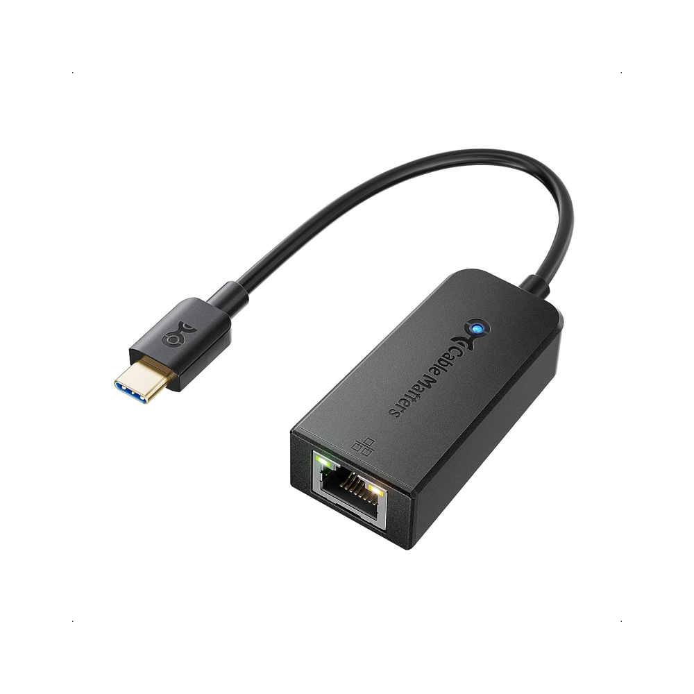 Cable Matters USB-C to Ethernet Adapter - Thunderbolt to Ethernet Adapter, Gigabit Ethernet to USB-C