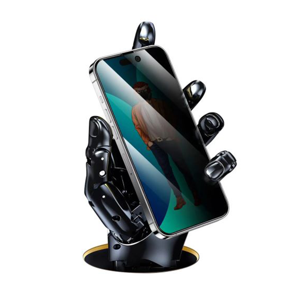 Green 3D Desert Privacy Glass for iPhone 14 Pro Max - Black