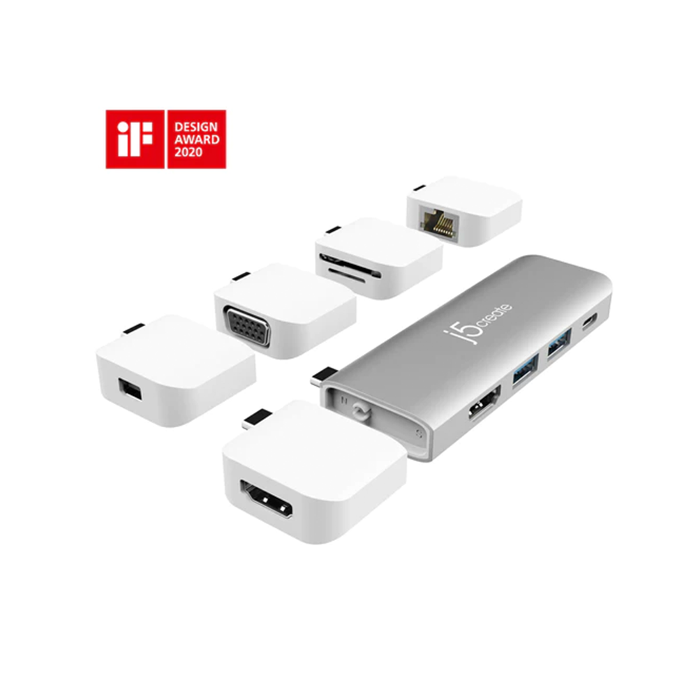 J5Create UltraDrive Kit USB-C Multi Display Modular Dock - 11 in 1