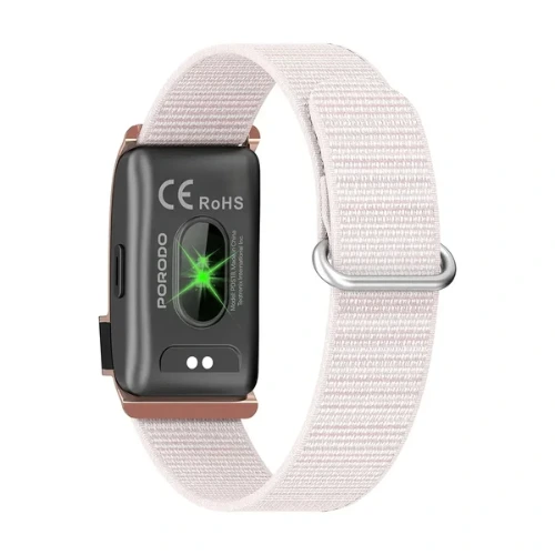 Porodo Trackfit Pro Smart Bracelet Fitness Tracker with Display APP, Pink