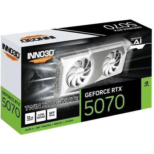 INNO3D GeForce RTX 5070 twin x2 OC White 12GB DDR7