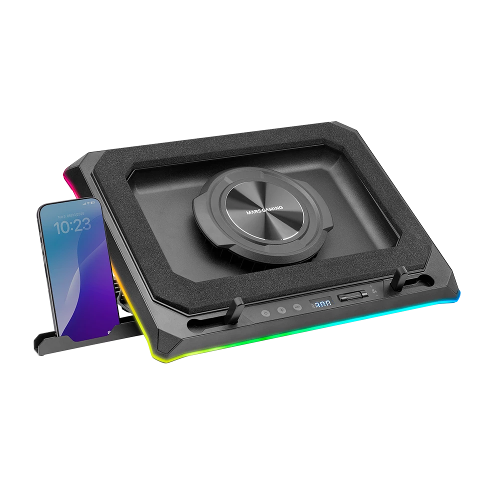 Mars Rgb 18" Laptop Gaming Cooling Base And Stand 140Mm Fan