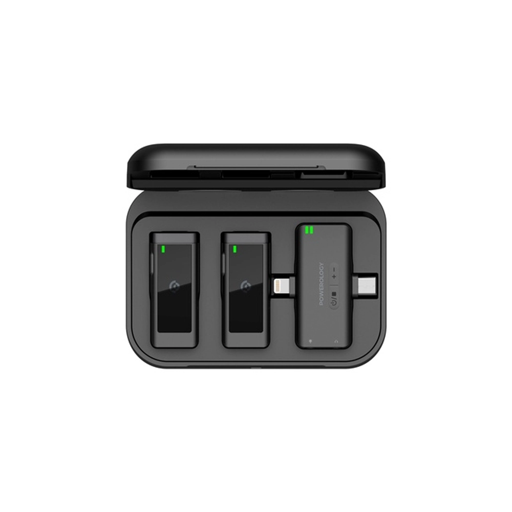 Powerology Wireless Lavalier Microphone MFI Dual Connector