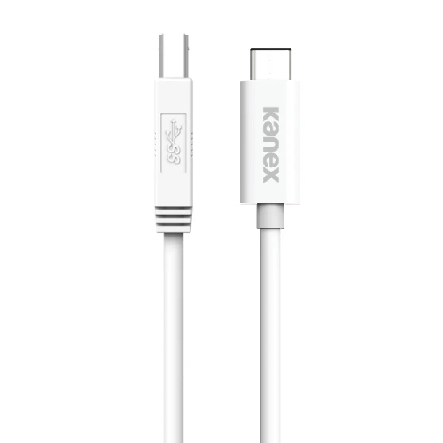 Kanex USB‑C to USB‑B 3.0 Cable 1.2m | High-Speed Data Transfer, Durable, White