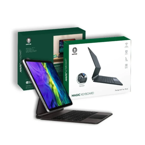 Green Magic Keyboard iPad 10.9 & 11 Black Arabic English – 500mAh