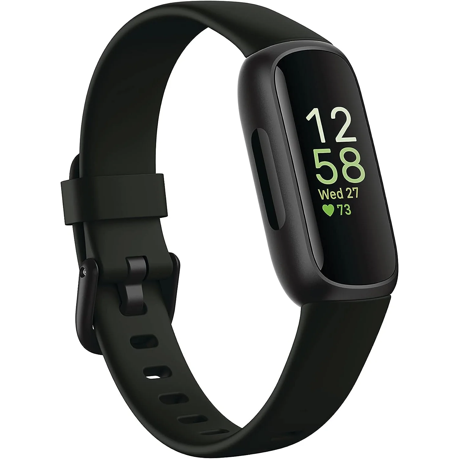 Fitbit Inspire 3 Health &-Fitness-Tracker With Stress Management, Workout Intensity, Sleep Tracking, 24/7 Heart Rate And More, Midnight Zen/Black One Size (S & L Bands Included)