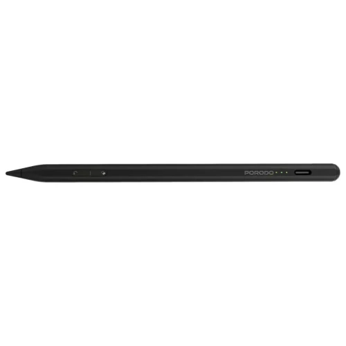 Porodo Magnetic Stylus iPad Pen | 2018–2025 Compatible, Rechargeable, Palm Rejection, Precision Tip, Black