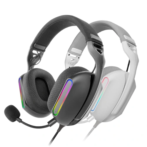 Mars ARGB Stereo Gaming Headset | 3.5mm Audio + USB LED, RGB Lighting, Comfortable Over-Ear Design, Black