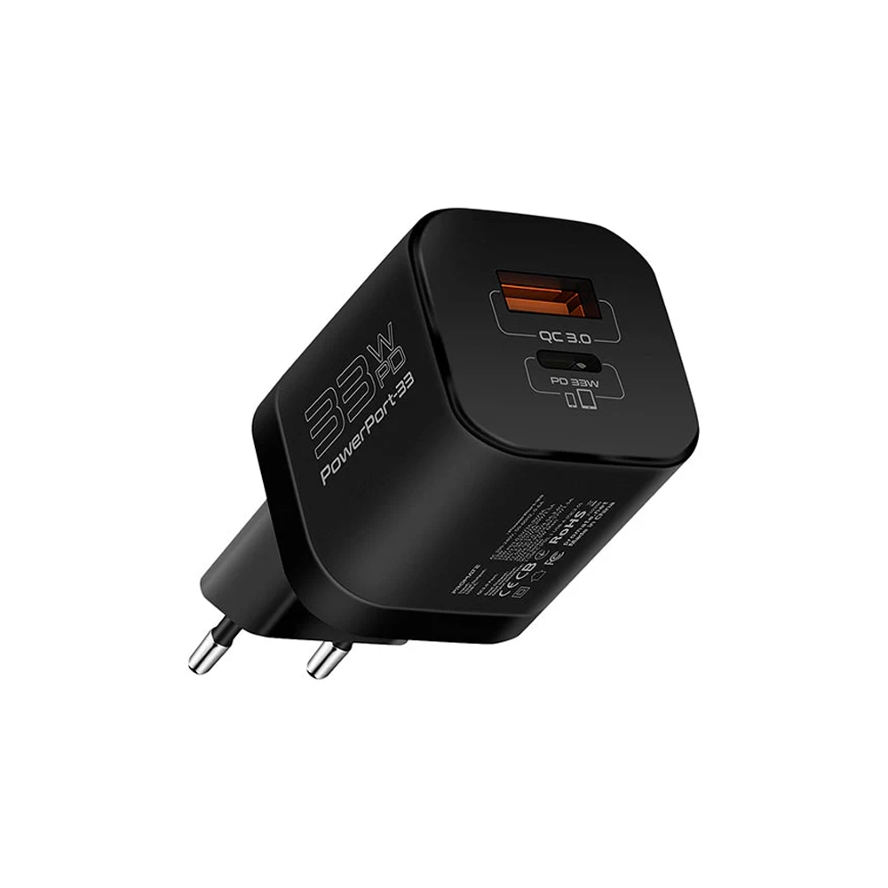 PROMATE GaNFast Charging Adapter 33W – Black