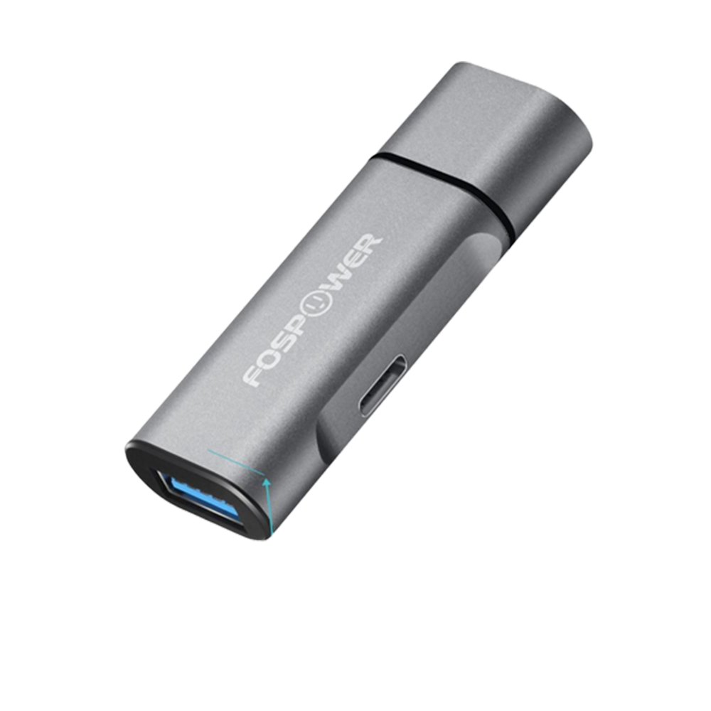 FosPower USB-C Male to USB-C Female Adapter - USB 3.0