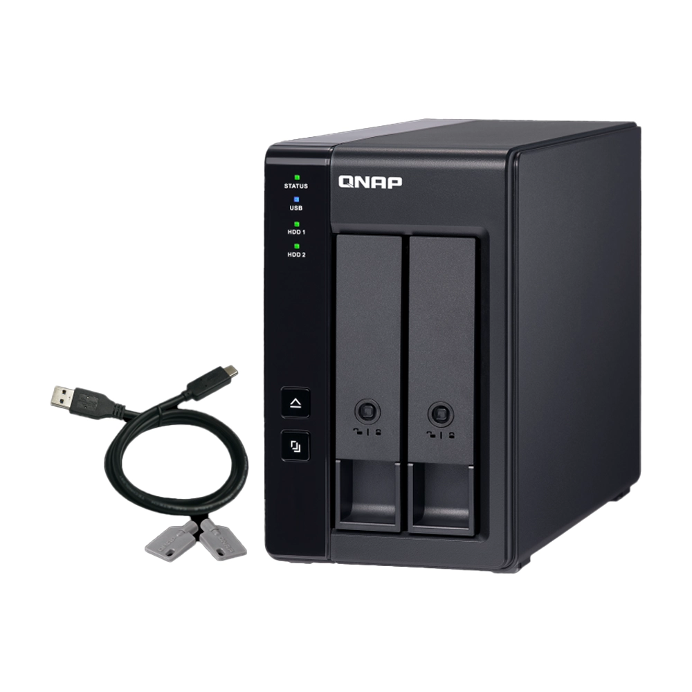 QNAP TR-002 2-Bay USB-C RAID Enclosure